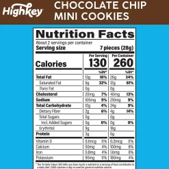 HighKey Gluten Free Chocolate Chip Cookies, 2 oz., 6 Packs/Box, 6/Pack ( 600-00270)
