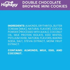 HighKey Gluten Free Double Chocolate Brownie Cookies, 2 oz., 6 Packs/Box, 6/Pack (600-00273 )