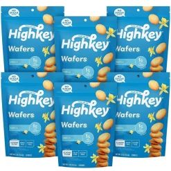 HighKey Gluten Free Vanilla Wafer Cookies, 2 oz., 6 Packs/Box, 6/Pack (600-00272)