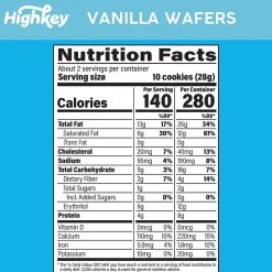 HighKey Gluten Free Vanilla Wafer Cookies, 2 oz., 6 Packs/Box, 6/Pack (600-00272)
