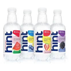 Hint White Variety Pack Purified Water, 16 fl. oz., 12 Bottles/Carton (00349)