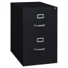 Hirish 25" Deep Vertical File Cabinet, Legal, 2-Drawer, Black