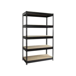 Hirsh 3800 lb. Rivet Series 5-Shelf Metal Unit, 48"W, Black (19454)