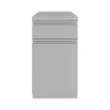 Hirsh 2-Drawer Mobile Vertical File Cabinet, Letter Size, Lockable, 27.75"H x 15"W x 19.88"D, Arctic Silver (25034)