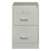 Hirsh 2-Drawer Vertical File Cabinet, Legal Size, Lockable, 28.37"H x 18"W x 25"D, Light Gray (14414)