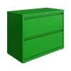 Hirsh HL10000 Series 2-Drawer Lateral File Cabinet, Locking, Letter/Legal, Screaming Green, 36" (24250)
