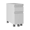 Hirsh HL10000 Series 2-Drawer Mobile Vertical File Cabinet, Letter/Legal Size, Lockable, Arctic Silver (24044)