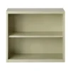 Hirsh HL8000 Series 30"H 2-Shelf Bookcase with Adjustable Shelf, Putty Steel (21986)