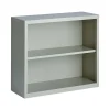 Hirsh HL8000 Series 30"H 2-Shelf Bookcase with Adjustable Shelf, Light Gray Steel (21988)