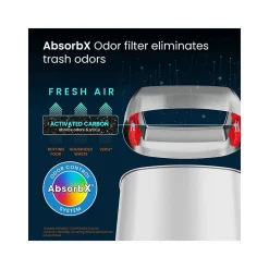 HLS Commercial Stainless Steel Trash Can with Open Lid, 13-Gallon, Silver (HLS13STV)