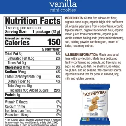 HomeFree Gluten Free Cookies Variety Pack, 1.1 oz., 20/Box (600-00264)