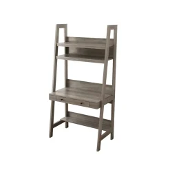Homenations 36" Ladder PC Desk, Washed Gray (SH-OF-2620)