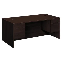 HON 10500 72" Double Pedestal Desk, Mahogany (H10593NN)
