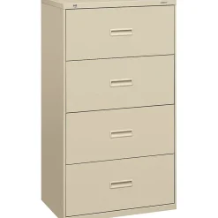 HON 4 Drawers Lateral File, Letter/Legal, Putty, 30