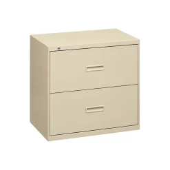 HON 2 Drawers Lateral File Cabinet, Letter/Legal, Putty, 30