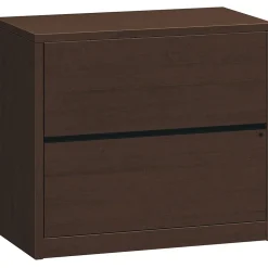 HON 10500 Series 2 Drawer Lateral File Cabinet, Mocha Finish, 36"W (HON10563MOMO)