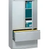 HON® 700 Series 2 Drawer Lateral File Cabinet w/Roll-Out & Posting Shelves, Light Grey, Letter/Legal, 36"W (HON785LSQ)