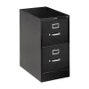 HON 510 Series 2 Drawer Vertical File Cabinet, Legal, Black, 25"D (H512CPP)