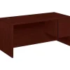 HON 10500 Series 66" Single Pedestal Desk, Mahogany (HON10583RNN)