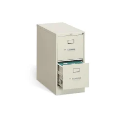 HON 310 Series 2-Drawer Vertical File Cabinet, Letter Size, Lockable, 29