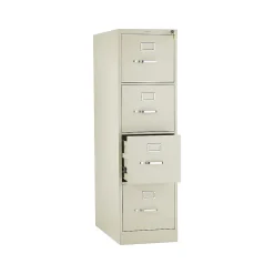 HON 310 Series 4-Drawer Vertical File Cabinet, Letter Size, Lockable, 52