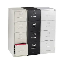HON 310 Series 4-Drawer Vertical File Cabinet, Letter Size, Lockable, 52