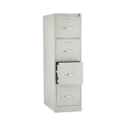 HON 310 Series 4-Drawer Vertical File Cabinet, Letter Size, Lockable, 52