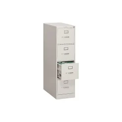 HON 310 Series 4-Drawer Vertical File Cabinet, Letter Size, Lockable, 52