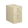 HON 310 Series 2-Drawer Vertical File Cabinet, Legal Size, Lockable, 29"H x 18.25"W x 26.5"D, Putty (HON312CPL)