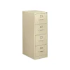 HON 310 Series 4-Drawer Vertical File Cabinet, Legal Size, Lockable, 52"H x 18.25"W x 26.5"D, Putty (HON314CPL)