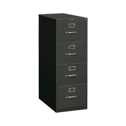 HON 310 Series 4-Drawer Vertical File Cabinet, Legal Size, Lockable, 52