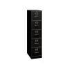 HON 310 Series 5-Drawer Vertical File Cabinet, Legal Size, Lockable, 60"H x 18.25"W x 26.5"D, Black (HON315CPP)
