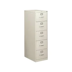 HON 310 Series 5-Drawer Vertical File Cabinet, Legal Size, Lockable, 60