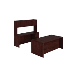 HON 10500 Series Executive Workstation, Desk, Credenza, Hutch, Mahogany (HON105DCH7298N)