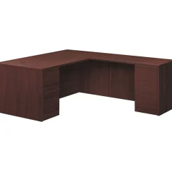 HON 10500 Series L-Station, Left, Mahogany Finish (HONH105LL7236N)