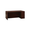 HON 10500 Series Right Pedestal Desk, 2 Box/1 File Drawer, 72"W, Mahogany Finish