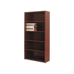 HON 10500 Series 5-Shelf Bookcase, 36"W x 13.13"D x 71"H, Mahogany (HON105535NN)