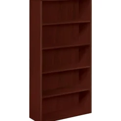 HON 10500 Series 5-Shelf Bookcase, 36"W x 13.13"D x 71"H, Mahogany (HON105535NN)