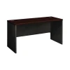 HON 38000 Series 60"W Desk Shell, Mahogany/Charcoal (HON38922NS)