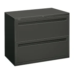 HON Brigade 700 Series 2-Drawer Lateral File Cabinet, Locking, Charcoal, Letter/Legal, 36"W (H782.L.S)