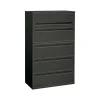 HON Brigade 700 Series 5-Drawer Lateral File Cabinet, Locking, Letter/Legal, Charcoal, 42"W (HON795LS)