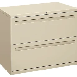 HON Brigade® 700 Series Lateral File, 2-Drawer, 28-3/8Hx36Wx19-1/4"D, Putty