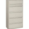 HON Brigade® 700 Series Lateral file, 5-Drawer, 67Hx36Wx19-1/4"D, Light Grey
