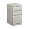 HON Brigade 3-Drawer Mobile Vertical File Cabinet, Letter Size, Lockable, 28"H x 15"W x 19.88"D, Light Gray (H33720RQ)
