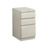 HON Brigade 3-Drawer Mobile Vertical File Cabinet, Letter Size, Lockable, 28"H x 15"W x 22.88"D, Light Gray (HON33723RQ)