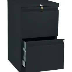 HON Brigade 2-Drawer Mobile Vertical File Cabinet, Letter Size, Lockable, 28