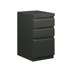 HON Brigade 3-Drawer Mobile Vertical File Cabinet, Letter Size, Lockable, Charcoal (HON33723RS)