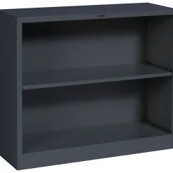 HON Brigade 29"H 2-Shelf Bookcase, Charcoal (HONS30ABCS)