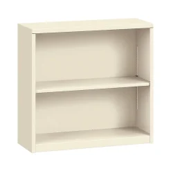 HON Brigade HS30ABC 2-Shelf Steel Bookcase, 29"H x 34.5"W x 12.64"D, Putty (S30ABCL)