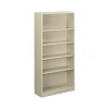 HON Brigade 5-Shelf 71"H Bookcase, Putty Steel (HS72ABCL)